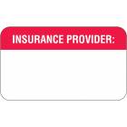 INSURANCE PROVIDER Label - Size 1 1/2"W x 7/8"H