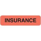 INSURANCE Label - Size 1 1/4"W x 5/16"H