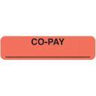 CO-PAY Label - Size 1 1/4"W x 5/16"H