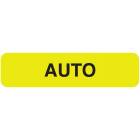 AUTO Label - Size 1 1/4"W x 5/16"H