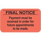 FINAL NOTICE Label - Size 1 1/2"W x 7/8"H