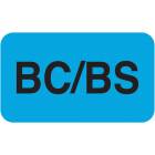 BC/BS Label - Size 1 1/2"W x 7/8"H