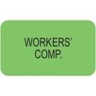 WORKERS' COMP Label - Size 1 1/2"W x 7/8"H