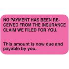 NO PAYMENT HAS BEEN RECEIVED Label - Size 1 1/2"W x 7/8"H