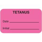 TETANUS Label - Size 1 1/2"W x 7/8"H