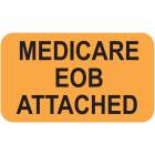 MEDICARE EOB ATTACHED Label - Size 1 1/2"W x 7/8"H