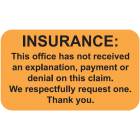 INSURANCE Label - Size 1 1/2"W x 7/8"H