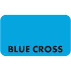 BLUE CROSS Label - Size 1 1/2"W x 7/8"H