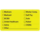 MEDICARE MEDICAID BC/BS Label - Size 3 1/4"W x 1 3/4"H