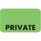 PRIVATE Label - Size 1 1/2"W x 7/8"H