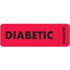 DIABETIC Label - Size 3"W x 1"H - Wrap Around Style