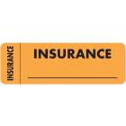 INSURANCE Label - Size 3"W x 1"H - Wrap Around Style