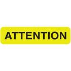 ATTENTION Label - Size 1 1/4"W x 5/16"H