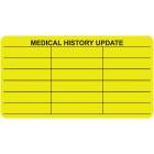 MEDICAL HISTORY UPDATE Label - Size 3 1/4"W x 1 3/4"H