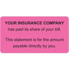 YOUR INSURANCE COMPANY Label - Size 3 1/4"W x 1 3/4"H