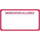MEDICATION ALLERGY Label - Size 3 1/4"W x 1 3/4"H