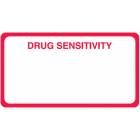 DRUG SENSITIVITY Label - Size 3 1/4"W x 1 3/4"H