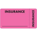 INSURANCE Label - Size 3 1/4"W x 1 3/4"H - Wrap Around Style