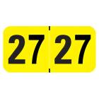Arden Label MAYM-27-T4 Medical Arts Press Compatible MAYM Series 2027 Year Labels - Size 3/4" H x 1 1/2" W