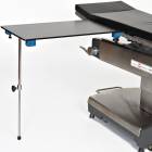 Rectangular Carbon Fiber Arm & Hand Surgery Table with Single Post Leg