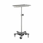 MidCentral Medical Stainless Steel Mayo Stand - Weighted Base, Knob Control