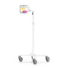 Compulocks MCRSTDEXW102IPDSW Premium Medical Rolling Cart with Space Secured Enclosure for 10.2" iPad 7-9th Gen - Extended Arm (Tablet is Not Included)