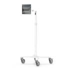 Compulocks MCRSTDEXWSMP01W Premium Medical Rolling Cart with High Bond Adhesive Pad Universal VESA Plate - Extended Arm (Tablet is Not Included)