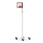 Compulocks MCRSTDWPMIP109 Medical Rolling Cart with PowerMove Secured Enclosure for iPad 10th-11th A16 Gen (Tablet is Not Included)