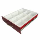 Harloff MD18-TRAYDIV3-B Basic Adjustable Plastic Divider Set with Drawer Insert Tray for Mini Width Cart 3" Drawers (Drawer NOT included)