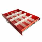 Harloff MD30-DIV3-B Basic Adjustable Plastic Divider Set for Standard Width Carts 3" Drawers (Drawer NOT included)