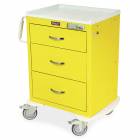 Harloff MDS2424E03 M-Series Medium Width Short Isolation Cart Three Drawers with Basic Electronic Pushbutton Lock