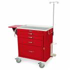 Harloff MDS3024B14+MD30-EMG1 M-Series Standard Width Short Emergency Crash Cart Four Drawers with Breakaway Lock, MD30-EMG1 Package