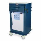 Harloff MH4300B-AC Malignant Hyperthermia Cart with 2.4 Cubic Feet Accucold Refrigerator, Three Drawers, Breakaway Lock