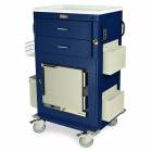 Harloff Model MH5216B Malignant Hyperthermia Cart with 1.0 Cubic Feet Follett Refrigerator, Two Drawers, Breakaway Lock & Accessories