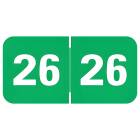 2026 Year Labels - Medical Arts Press Compatible MJYM Series - Size 3/4" H x 1 1/2" W