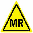 Danger Restricted Access 5 Gauss Line Non-Magnetic Sticker MTM2500-01