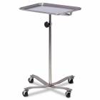 Clinton Model MS-29 Mobile Stainless Steel Instrument Stand With Stainless Steel Base