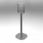 Poltex MSKDISP-2STL Earloop Mask Dispenser, Stand Mount, Without Sign Sleeve
