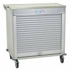 Harloff MSPM42-00TK MedStor Max Half Height Double Column Medical Storage Cabinet with Tambour Door, Key Lock