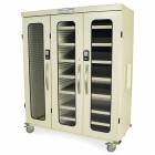 Harloff Medstor Max Triple Column Medical Storage Cabinet with Double Wide Open Right Column, Glass Doors, Electronic Keypad Lock