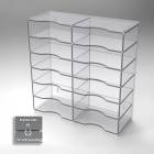 Poltex MTLCASRCK12-W Metal Cassette Rack, 12 Pocket