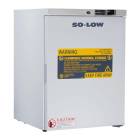 So-Low MV4-6UCFMSR Flammable Material Storage Refrigerator with Painted Steel Exterior, 3 Adjustable Shelves, Single Solid Door - 5 Cubic Feet