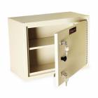 Harloff NC12C16-SK2 Small Narcotics Cabinet, Single Door with Double Key Lock, 12" H x 16" W x 8" D - Open Door