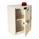 Harloff Medium Narcotics Cabinet with Audio/Visual Alarm, Single Door with Single Electronic Pushbutton Lock, 16" H x 12" W x 8" D