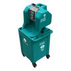 AERO Healthcare NFS2048C NeutraFlush Gravity Fed Eyewash Station with Rolling Drain Cart