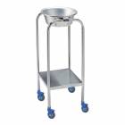 Pedigo Stainless Steel Single Basin Stand With 1 Stainless Steel Basin & Lower Shelf