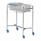 Pedigo P-1110-SS Stainless Steel Bassinet Stand (Shown with Optional Bassinet and Pad - Sold Separately)