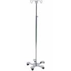 Pedigo Hand Operated 5-Leg Base SS IV Stand 4-Hook