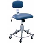 Pedigo Pneumatic Height Adjustment Stool with Backrest