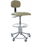 Pedigo Hand Pneumatic Adjustable Lab Stool with Backrest